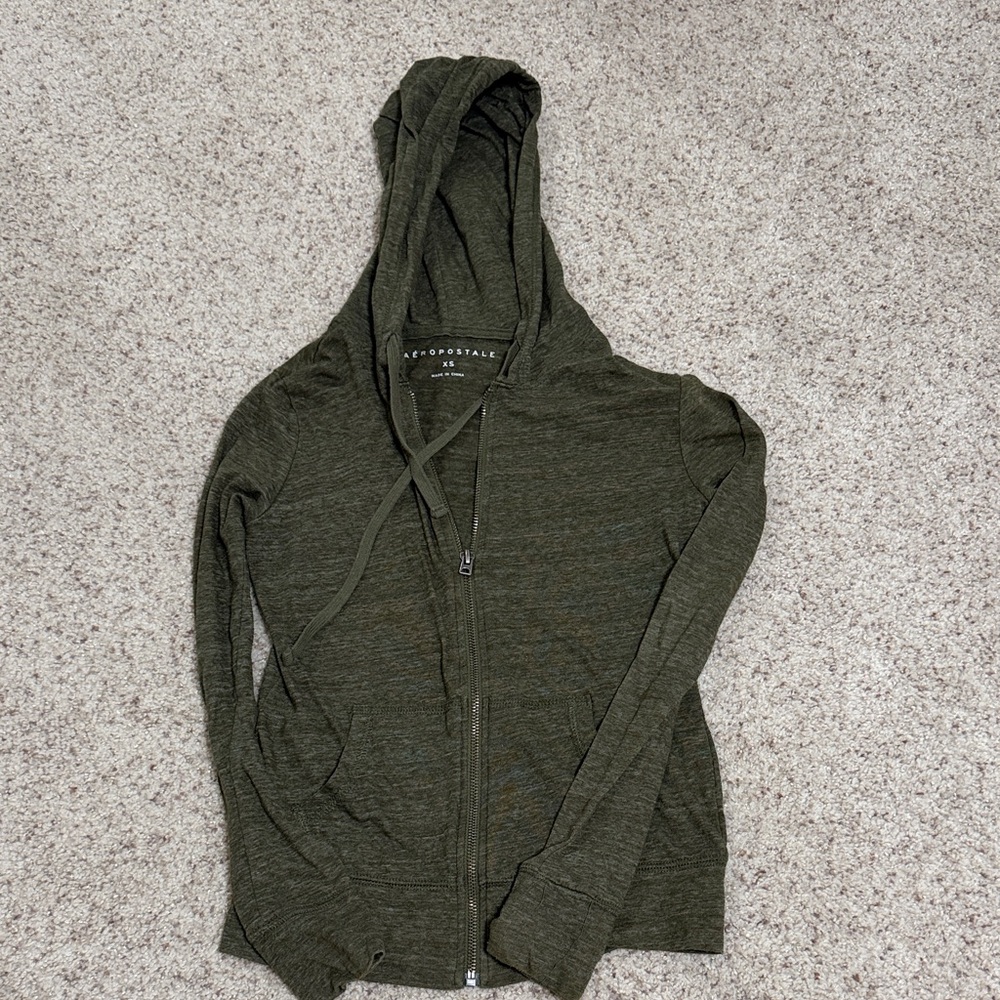 Lightweight full zip hoodie